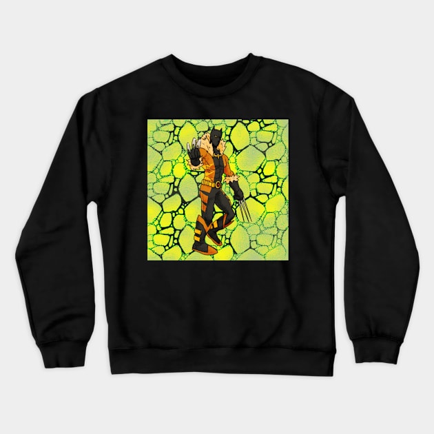 SABERINE PANTHER Crewneck Sweatshirt by onehitjimmy